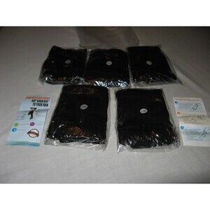 Mens Compression Socks Black Lot Of 5 Pairs Size L/XL NEW